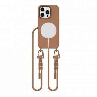 Rudas dėklas su dirželiu "Tech-Protect MagNecklace MagSafe" telefonui Apple iPhone 16 Pro Max