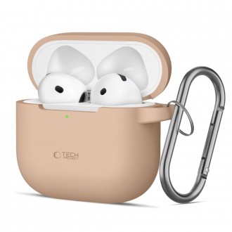 Late spalvos ausinių dėklas "Tech-Protect Silicone Hook" skirtas Apple Airpods 4