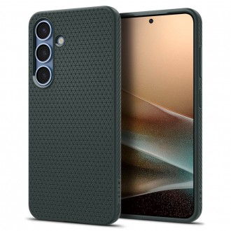 Žalias originalios tekstūros dėklas "Spigen Liquid Air" telefonui Samsung Galaxy S25