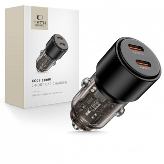 Automobilinis įkroviklis "Tech-Protect CC03 2-Port PD100W" 