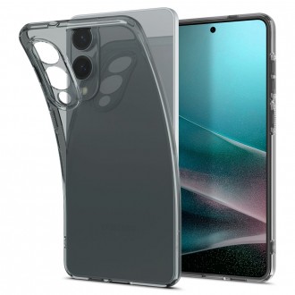 Dūmų spalvos pusiau skaidrus dėklas "Spigen Liquid Crystal" telefonui Samsung Galaxy S25 Edge