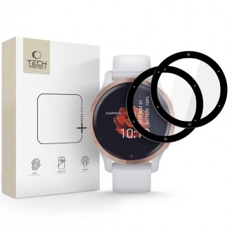 Ekrano apsauga "Tech-Protect Glass Flex+" (2-vnt.) laikrodžiui Garmin Venu 2S