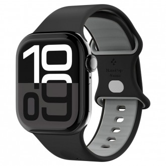 Juoda apyrankė "Spigen Nano POP" laikrodžiui Apple Watch 6 / 7 / 8 / 9 / 10 / SE / ULTRA 1 / 2 (44 / 45 / 46 / 49 MM)