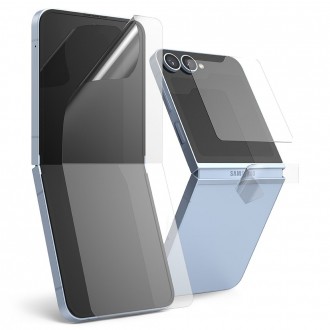 Skaidri apsauga "Ringke 3-IN-1 Protector 2-SET" telefonui Samsung Galaxy Z Flip 6 / 7 FE
