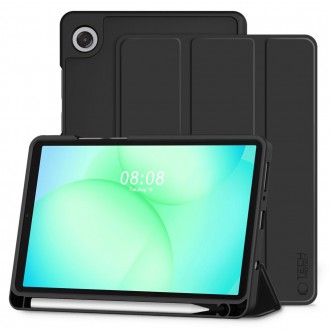 Juodas atverčiamas dėklas "Tech-Protect SC Pen" planšetei Samsung Galaxy Tab A9+ / A11+ PLUS 11.0 X210 / X215 / X216 / X230 / X235 / X236
