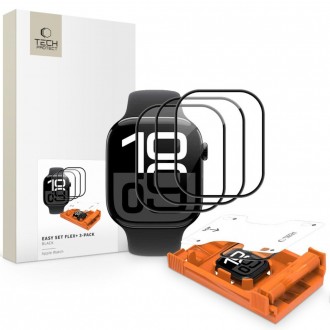 Ekrano apsauga "Tech-Protect Easy Set Flex+" (3-vnt.) laikrodžiui Apple Watch 10 / 11 (46 MM) 