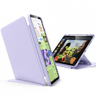 Violetinis dėklas "ESR Flip Hybrid" planšetei Apple iPad AIR 13” 1 / 2 / 3 / 2024-2026