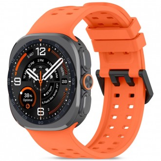 Oranžinė apyrankė Tech-Protect Silicone Air laikrodžiui Samsung Galaxy Watch ULTRA 1 / 2 2024-2026 (47 MM)
