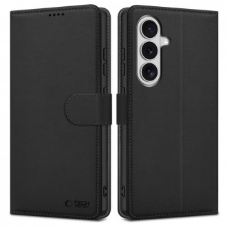 Juodas atverčiamas dėklas "Tech-Protect Wallet" telefonui Samsung Galaxy S26+ PLUS