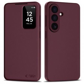 Bordo spalvos atverčiamas dėklas "Tech-Protect Smart Wallet" telefonui Samsung Galaxy S26+ PLUS
