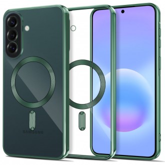 Skaidrus dėklas su žalios spalvos detalėmis "Tech-Protect Magflex Magsafe" telefonui Samsung Galaxy A37 5G