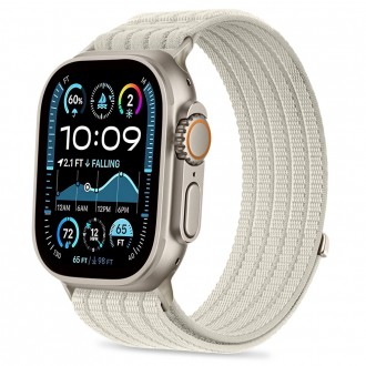 Starlight spalvos apyrankė Tech-Protect Nylon Sport laikrodžiui Apple Watch 8 / 9 / 10 / 11 / 12 / SE / ULTRA (44 / 45 / 46 / 49 MM)