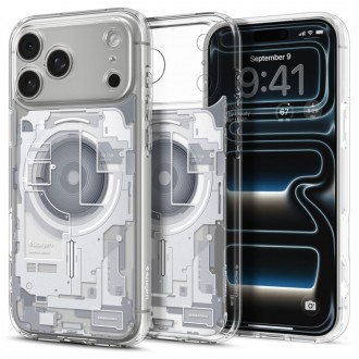 Dėklas Spigen Ultra Hybrid Magsafe telefonui Apple Iphone 17 PRO MAX / 18 PRO MAX ZERO ONE WHITE