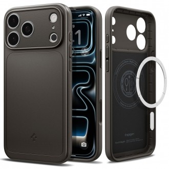 Gunmetal spalvos dėklas Spigen Thin Fit Magsafe telefonui Apple iPhone 17 PRO MAX / 18 PRO MAX