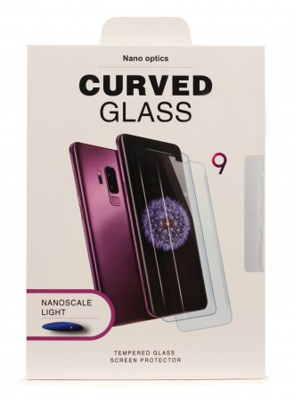 Lenktas skaidrus apsauginis grūdintas stiklas telefonui Samsung Note 10 Plus "Nano Optics 5D UV Glue"