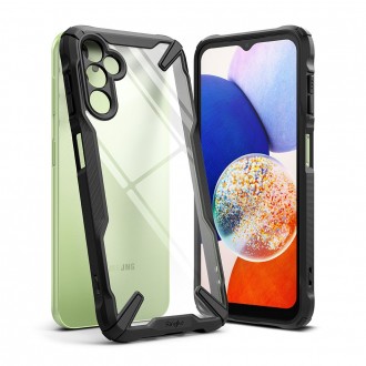 Juodais tvirtais kraštais dėklas "Ringke Fusion X" telefonui Galaxy A14 4G / 5G