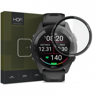 Juodas apsauginis stiklas ''HOFI Hybrid Pro+" laikrodžiui Garmin Forerunner 265S