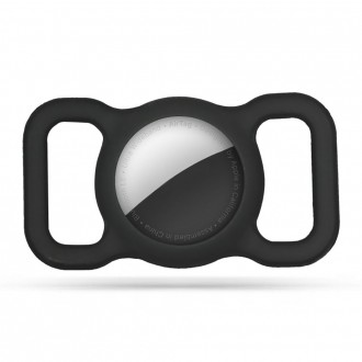 Juodas dėklas "Tech-Protect Smooth for Pet" skirtas Apple Airtag