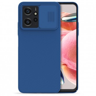 Mėlynas dėklas su kameros apsauga "Nillkin Camshield Pro" telefonui Xiaomi Redmi Note 12 4G / LTE 