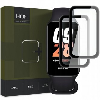 Juodas apsauginis stiklas ''Hofi Hybrid Pro+" (2 vnt.) laikrodžiui Xiaomi Smart Band 8
