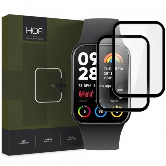 Juodas apsauginis stiklas ''Hofi Hybrid Pro+" (2 vnt.) laikrodžiui Xiaomi Smart Band 8 Pro