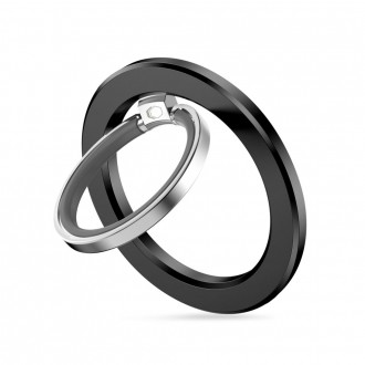Juodas universalus žiedas "Tech-Protect MMR300 Magsafe Phone Ring" 