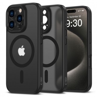 Juodas matinis dėklas "Tech-Protect Magcam Magsafe" telefonui Apple iPhone 16 Pro Max