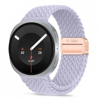 Šviesiai mėlynas tekstilinis dirželis Tech-Protect Nylonmag laikrodžiui Samsung Galaxy Watch 8 / 9 / CLASSIC (40 / 44 / 46 MM)