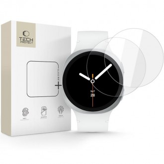 Ekrano apsauga "Tech-Protect Glass Flex+" (2-vnt.) laikrodžiui Samsung Galaxy Watch 8 / 9 (40 MM)