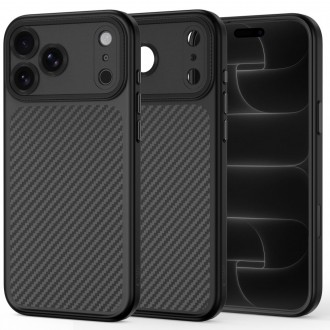 Matinis dėklas Tech-Protect Magcam Magsafe Carbon telefonui Apple Iphone 17 PRO / 18 PRO