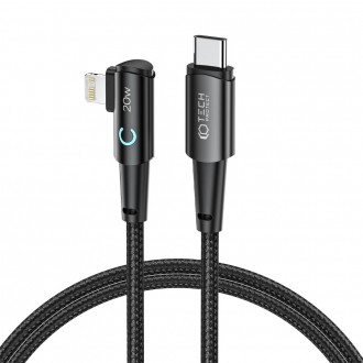 Pilkas kabelis "Tech-Protect Ultraboost ”L” Lightning Cable PD20W/3A" 100CM 