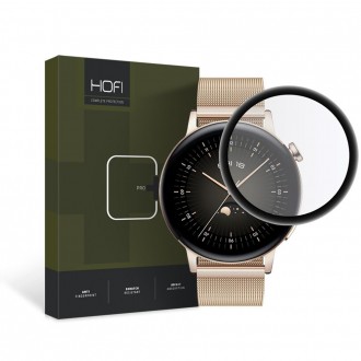 Juodas apsauginis stiklas ''HOFI Hybrid Pro+" laikrodžiui  Huawei Watch GT 3 Pro 42 MM