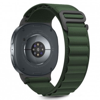 Žalia apyrankė "Tech-Protect Nylon Pro" laikrodžiui Samsung Galaxy Watch 8 / Classic (40 / 44 / 46 MM)