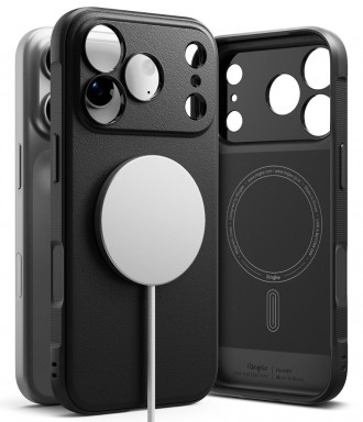 Juodas dėklas "Ringke Onyx Magnetic Magsafe" telefonui Apple Iphone 17 PRO / 18 PRO