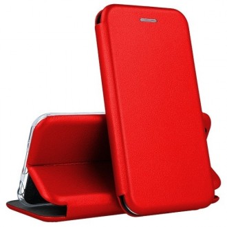 Raudonas atverčiamas dėklas "Book Elegance" telefonui Xiaomi Redmi Note 10 Pro / Note 10 Pro Max