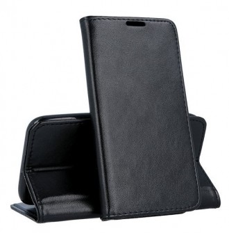 Juodas atverčiamas dėklas "Smart Magnetic" telefonui Xiaomi Redmi A5 / Poco C71 (173,45x79,35x8,45)