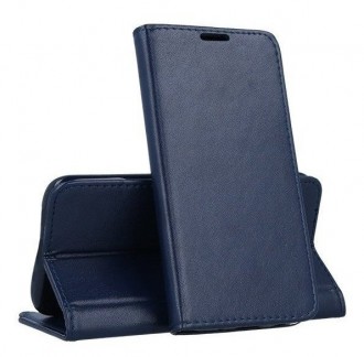 Tamsiai mėlynas atverčiamas dėklas "Smart Magnetic" telefonui Xiaomi Redmi A5 / Poco C71 (173,45x79,35x8,45)