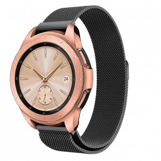 Juoda apyrankė Tech-Protect "Milaneseband" laikrodžiui Samsung Galaxy Watch 3 (45MM)