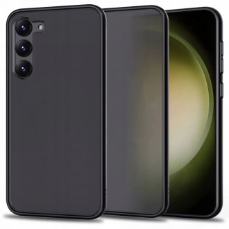 Juodas permatomas/matinis dėklas "Tech-Protect Magmat" telefonui Galaxy S23