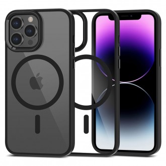 Skaidrus dėklas juodais krašteliais "Tech-Protect Magmat Magsafe" telefonui iPhone 13 Pro Max