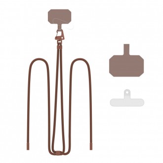 Rudas universalus dirželis telefonui "Tech-Protect C5S Rope Crossbody Strap"