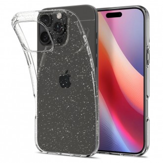 Skaidrus dėklas su blizgučiais "Spigen Liquid Crystal Glitter" telefonui Apple iPhone 16 Pro