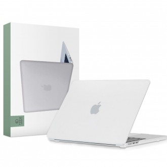 Skaidrus matinis dėklas nešiojamam kompiuteriui Macbook  Air 13 2022 "Tech-Protect Smartshell"  