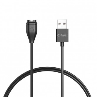Juodas USB pakrovimo laidas TECH-PROTECT MC04 ULTRABOOST 100CM Garmin laikrodžiui 