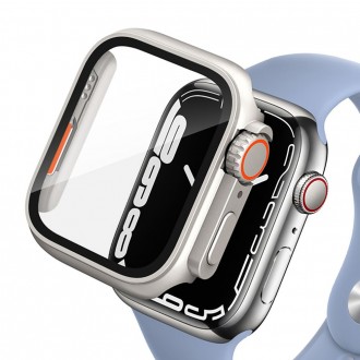 Titano spalvos dėklas "Tech-Protect Defence360" laikrodžiui Apple Watch 7 / 8 / 9 (45 MM)
