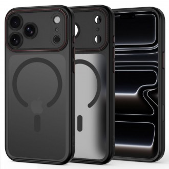 Matinis dėklas Tech-Protect Magcam Magsafe telefonui Apple Iphone 17 PRO / 18 PRO BLACK/RED 