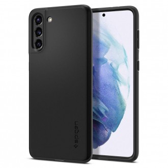 Juodas dėklas "Spigen Thin Fit" telefonui Galaxy S21 