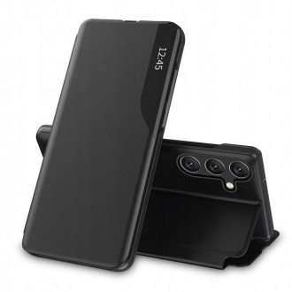 Juodas atverčiamas dėklas Tech-Protect "Smart View" telefonui Samsung Galaxy A14 4G / 5G