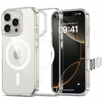 Skaidrus dėklas "Tech-Protect Flexair Hybrid CC Magsafe" telefonui Apple iPhone 16 Pro Max