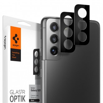 Apsauginis grūdintas stiklas "Spigen Optik.TR Camera Lens" telefono kamerai apsaugoti Samsung S21